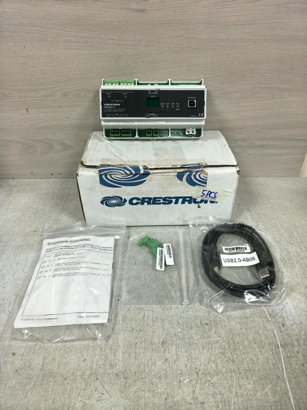 Crestron DIN-DALI-2 6503777 CRESTRON DIN-DALI-2 6503777 2CHANNEL DALI INTERFACE WITH BUS POWER SUPPLY 1