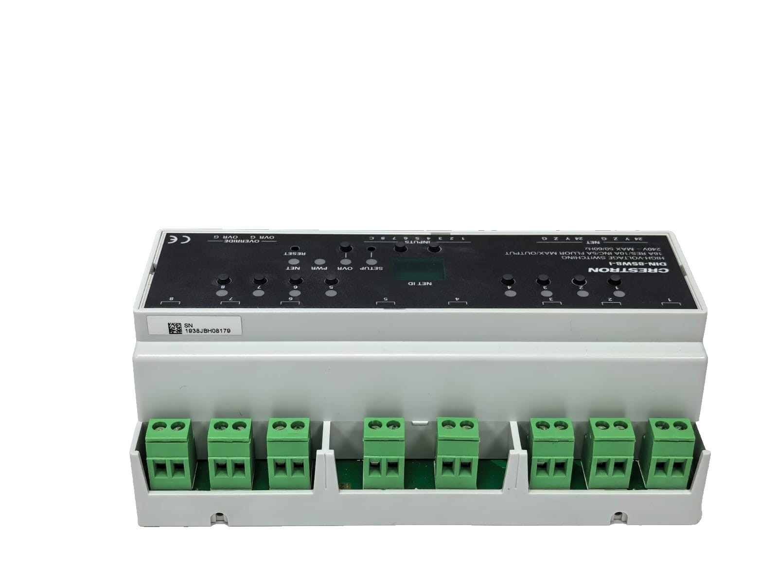 Crestron DIN-8SW8-I CRESTRON DIN-8SW8-I HIGH-VOLTAGE SWITCHING MODULE 6503776 240V -50/60HZ 7