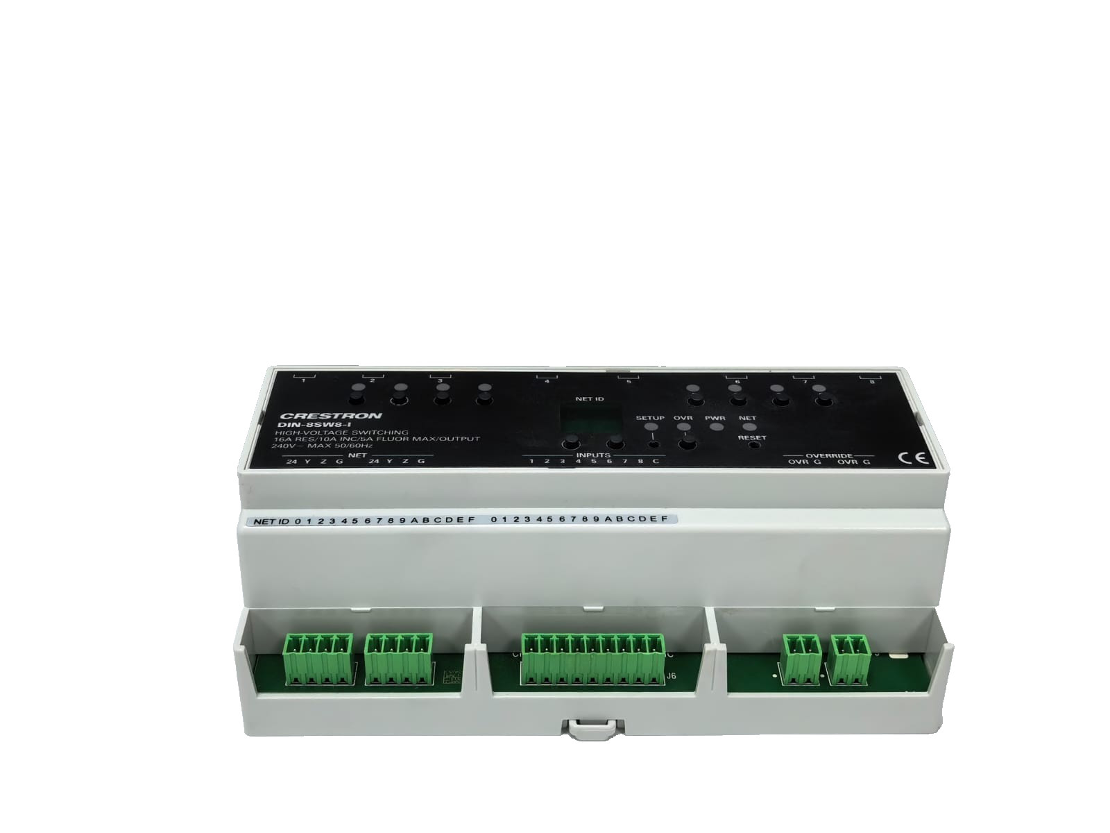 Crestron DIN-8SW8-I CRESTRON DIN-8SW8-I HIGH-VOLTAGE SWITCHING MODULE 6503776 240V -50/60HZ 8
