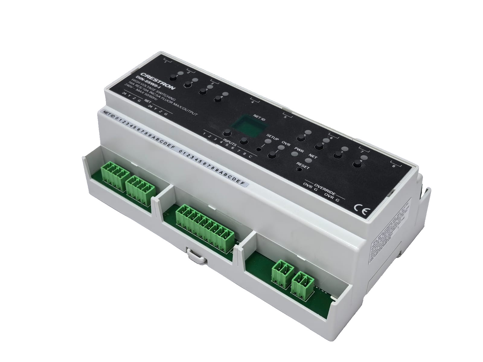 Crestron DIN-8SW8-I CRESTRON DIN-8SW8-I HIGH-VOLTAGE SWITCHING MODULE 6503776 240V -50/60HZ 10