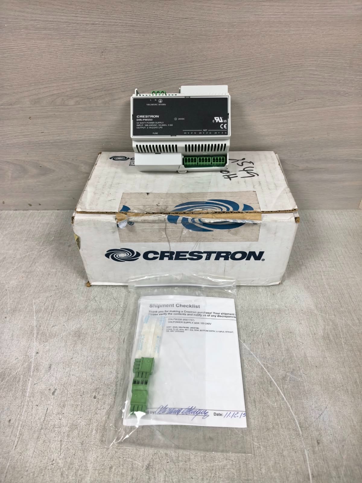 Crestron DIN-PWS50 6501747 CRESTRON DIN-PWS50 6501747 50WATT POWER SUPPLY 1
