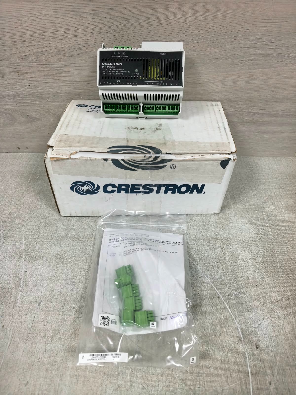 Crestron DIN-PWS50 6501747 CRESTRON DIN-PWS60 6507733 60 WATT POWER SUPPLY 24V 1