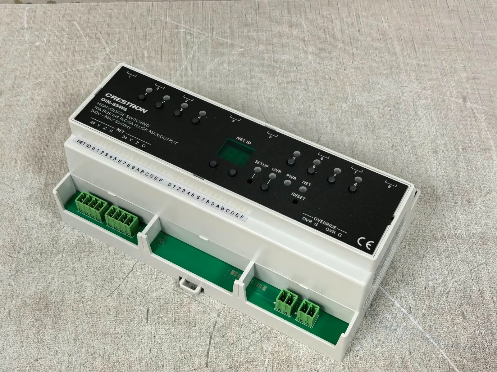 Crestron DIN-8SW8 6501746 CRESTRON DIN-8SW8 6501746 HIGH VOLTAGE SWITCHING 240V 6