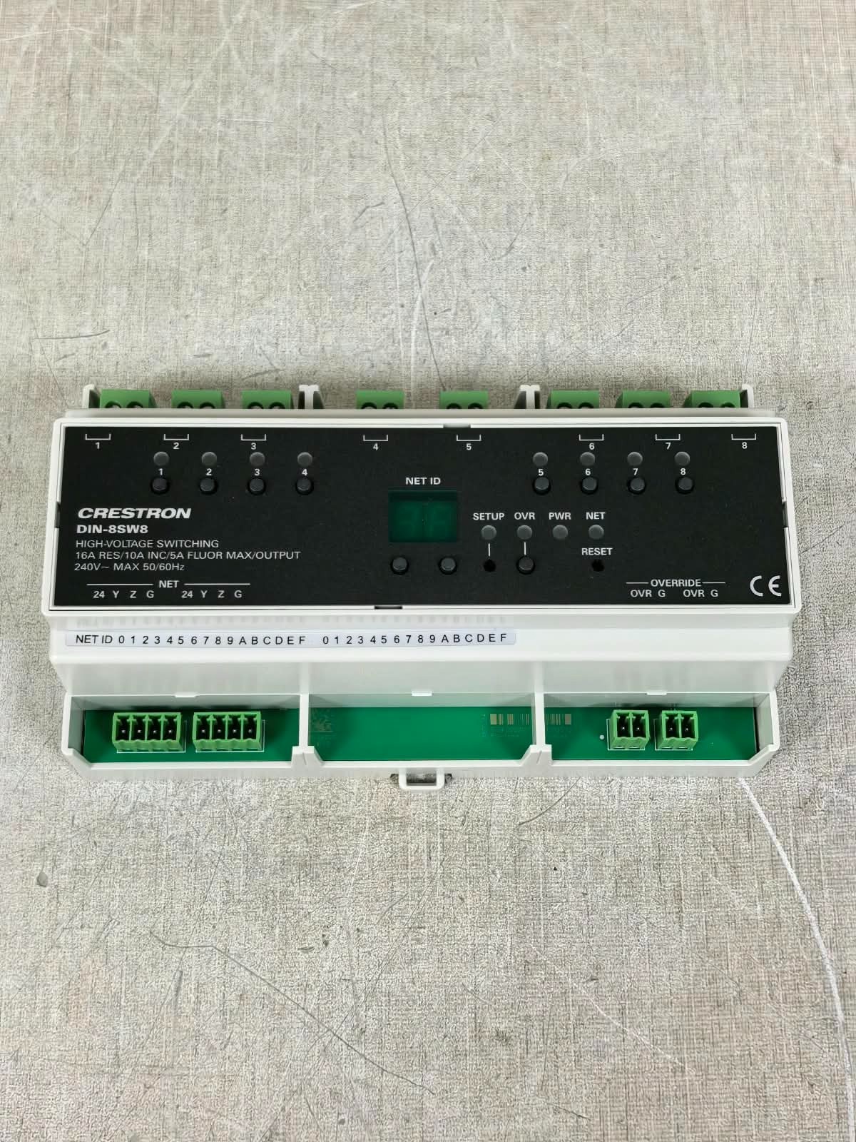 Crestron DIN-8SW8 6501746 CRESTRON DIN-8SW8 6501746 HIGH VOLTAGE SWITCHING 240V 8