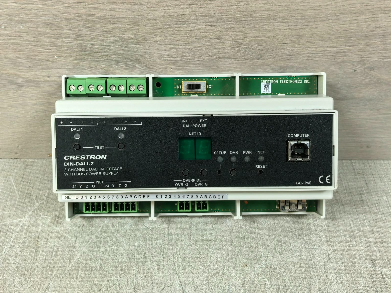 Crestron DIN-DALI-2 6503777 CRESTRON DIN-DALI-2 6503777 2-CHANNEL DALI INTERFACE WITH BUS POWER SUPPLY 24V 2