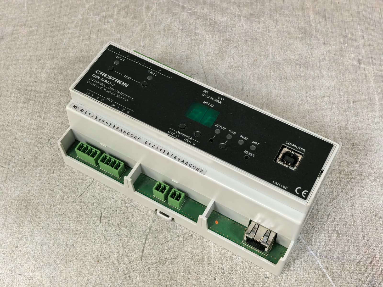 Crestron DIN-DALI-2 6503777 CRESTRON DIN-DALI-2 6503777 2-CHANNEL DALI INTERFACE WITH BUS POWER SUPPLY 24V 6