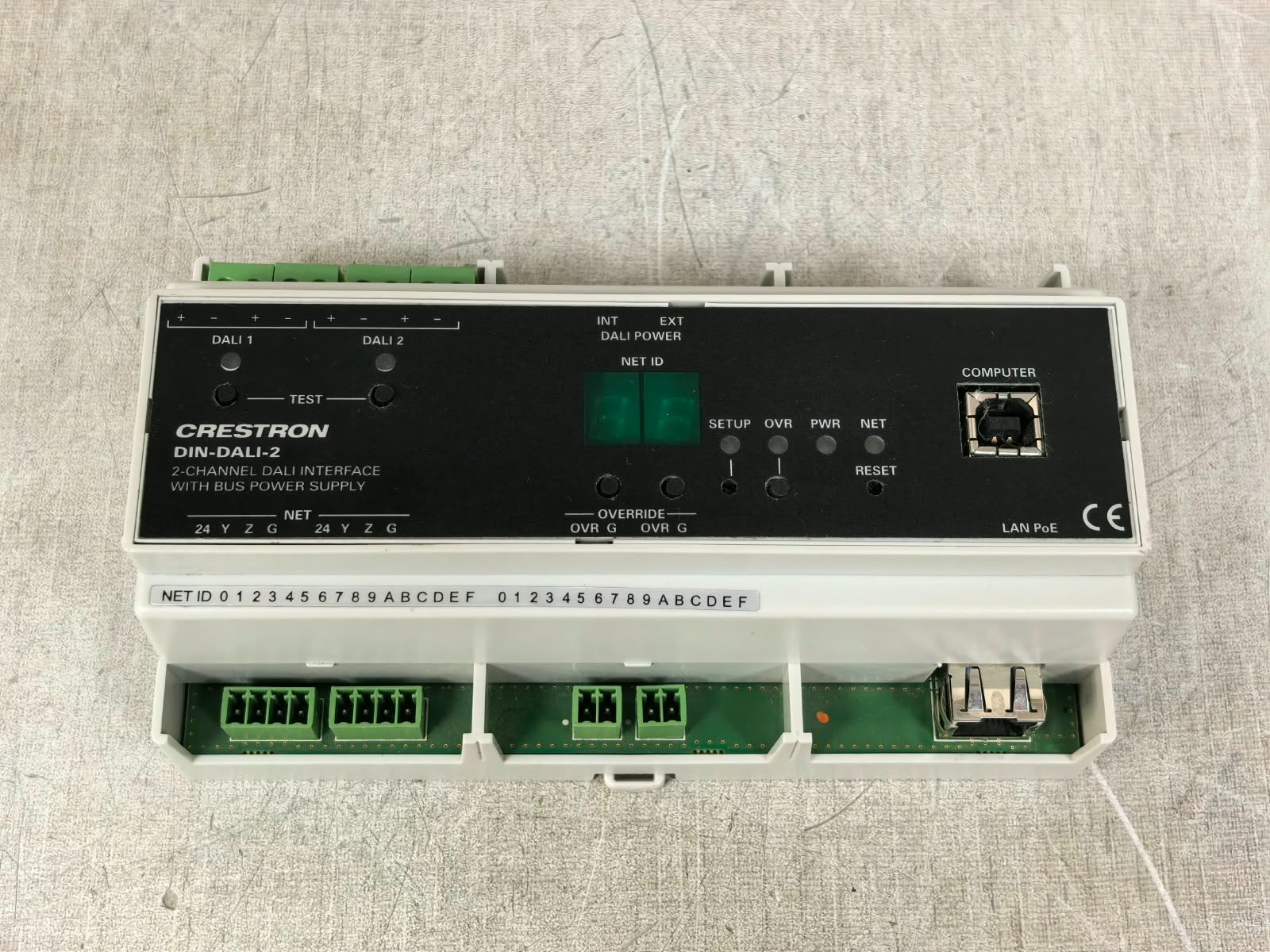 Crestron DIN-DALI-2 6503777 CRESTRON DIN-DALI-2 6503777 2-CHANNEL DALI INTERFACE WITH BUS POWER SUPPLY 24V 8