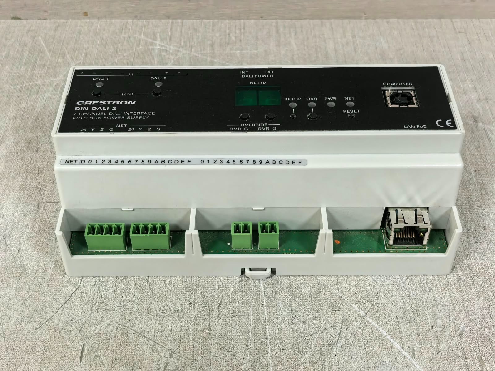 Crestron DIN-DALI-2 6503777 CRESTRON DIN-DALI-2 6503777 2-CHANNEL DALI INTERFACE WITH BUS POWER SUPPLY 24V 9