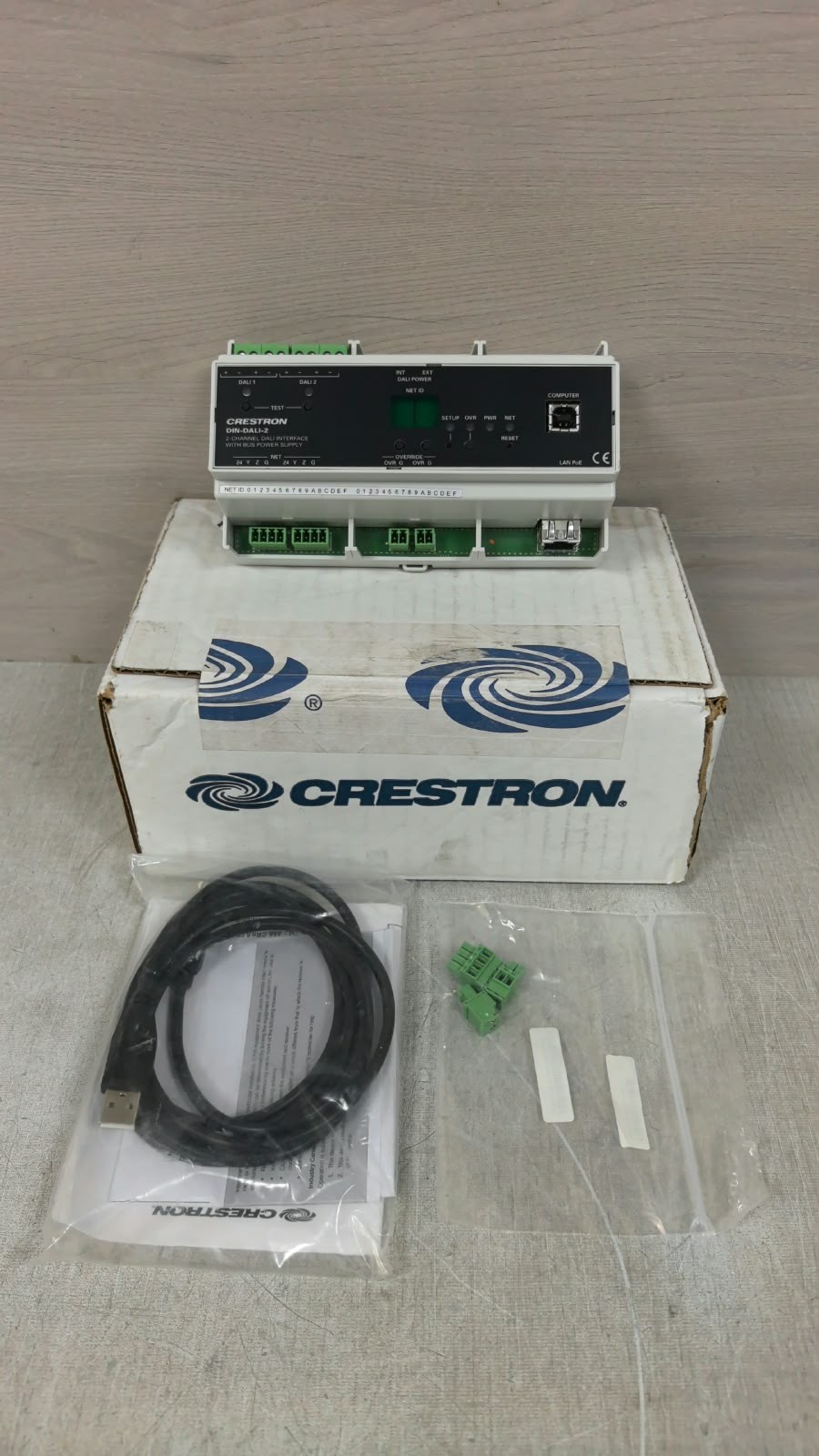 Crestron DIN-DALI-2 6503777 CRESTRON DIN-DALI-2 6503777 2-CHANNEL DALI INTERFACE WITH BUS POWER SUPPLY 24V 1