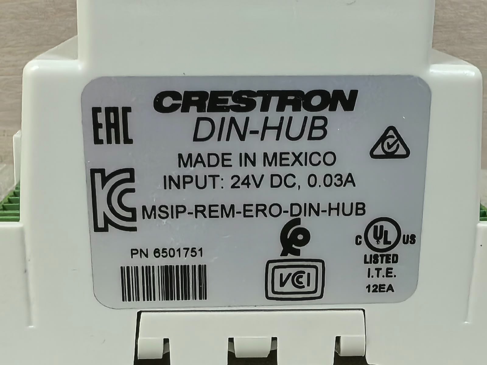 CRESTON DIN-HUB 6501751 CRESTON DIN-HUB 6501751 CRESNET DISCTRUBUTION HUB 24VDC 8