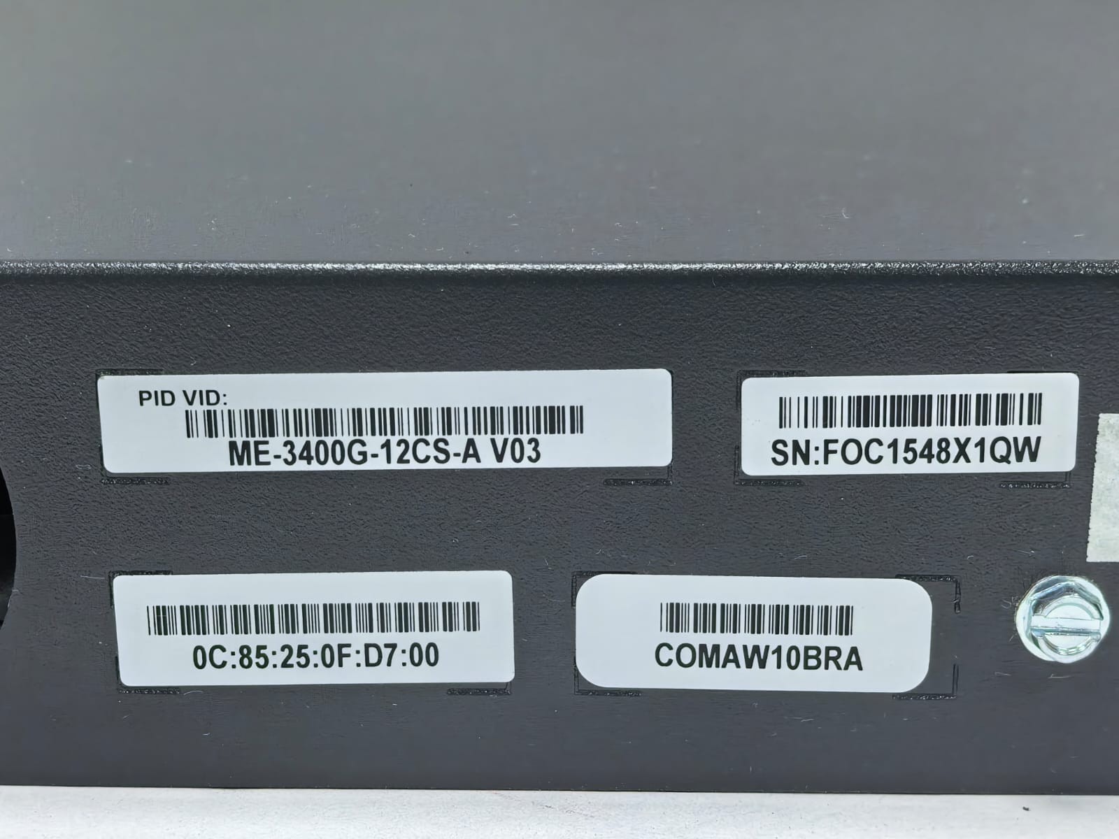 Cisco ME 3400 / ME-3400G-12CS-A CISCO ME 3400 / ME-3400G-12CS-A ETHERNET ACCESS SWITCHES 100-240V 8