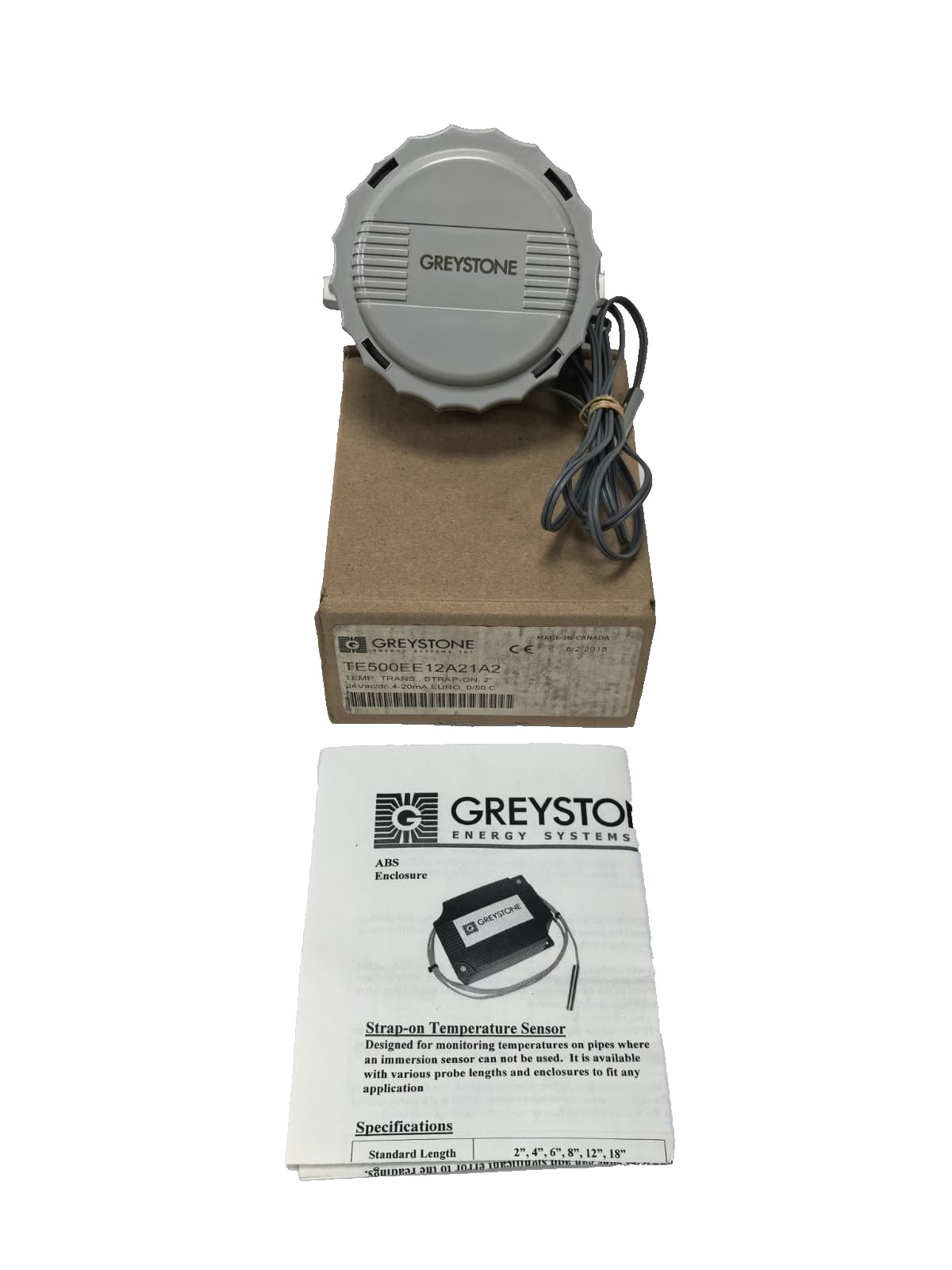 GREYSTONE TE500EE12A21A2 GREYSTONE TE500EE12A21A2 STRAP-ON TEMPERATURE TRANSMITTER 7