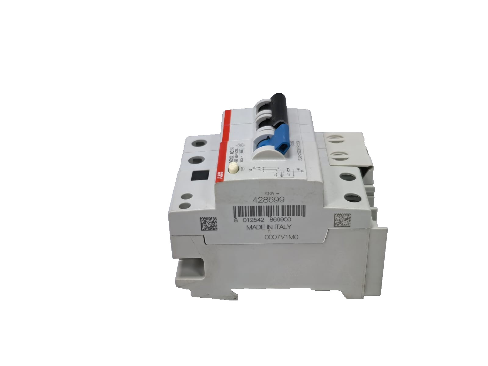 ABB 2CSR252001R1204 ABB 2CSR252001R1204 RESIDUAL CURRENT CIRCUIT BREAKER DS202 AC-C20/0.03 7