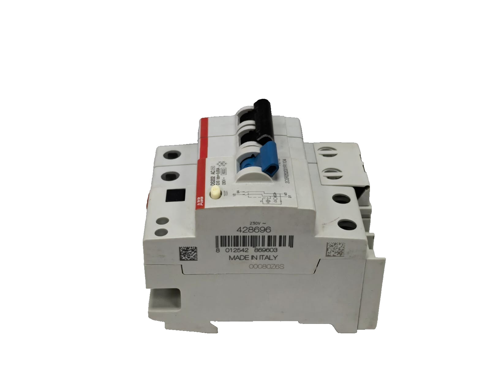 ABB 2CSR252001R1104 ABB 2CSR252001R1104 RESIDUAL CURRENT CIRCUIT BREAKER DS202 AC-C10/0.03 7