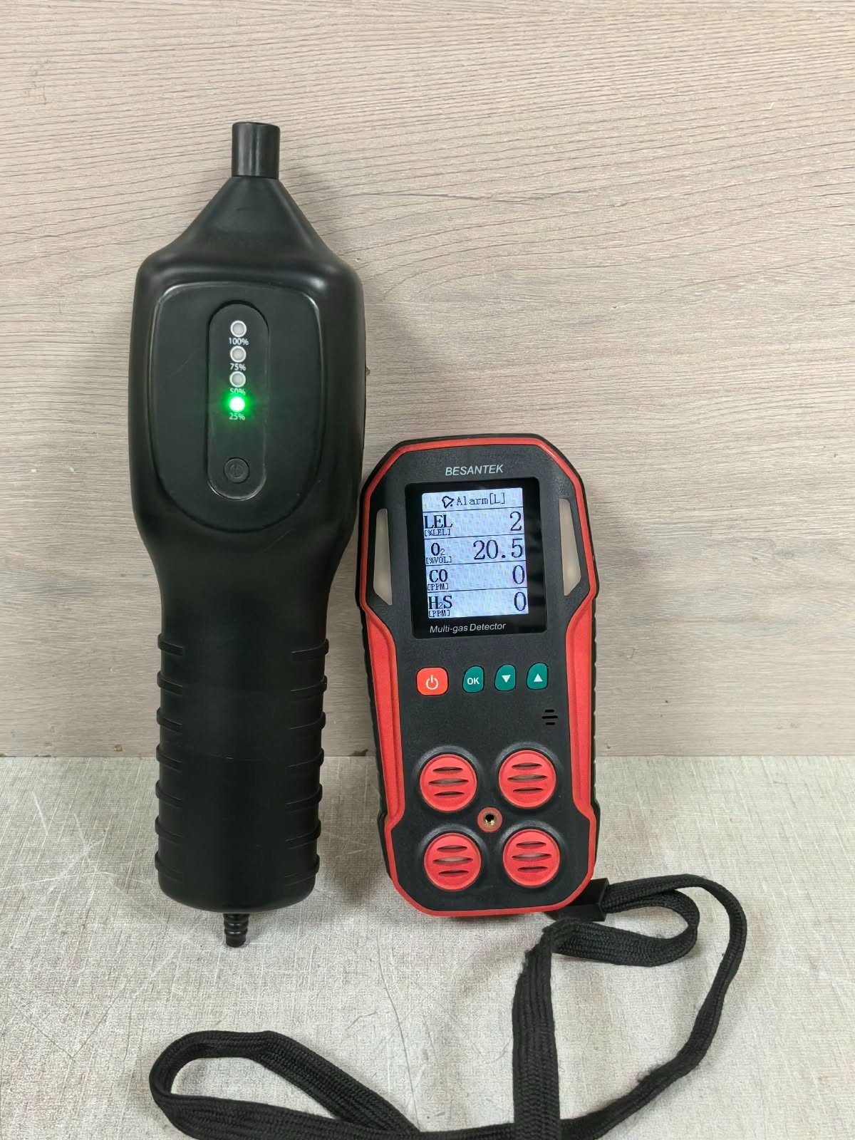 BESANTEK BST- MG08 BESANTEK BST- MG08 MULTI GAS DETECTOR DATALOGGER WITH AIR PUMP 3