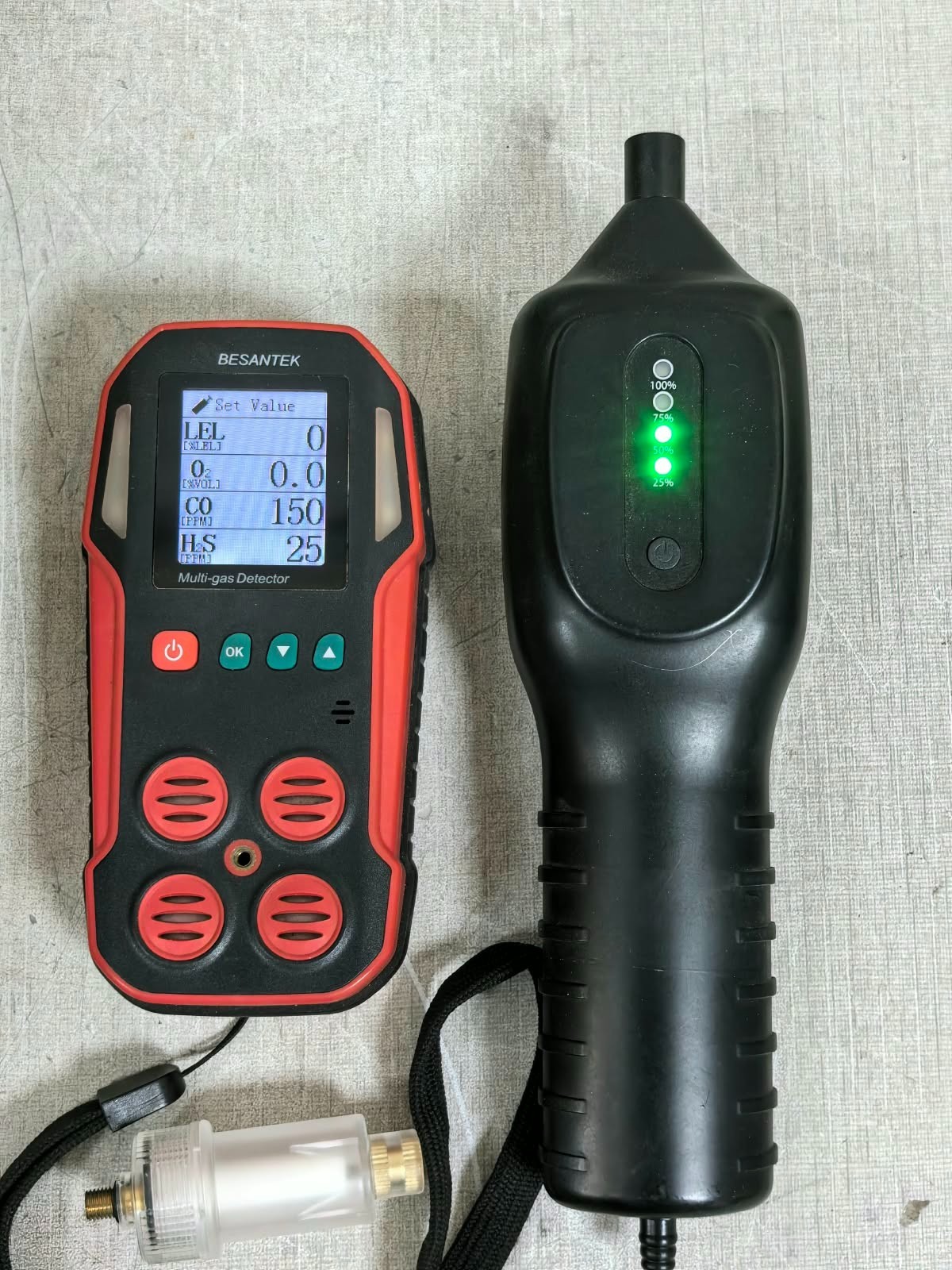 BESANTEK BST- MG08 BESANTEK BST- MG08 MULTI GAS DETECTOR DATALOGGER WITH AIR PUMP 4