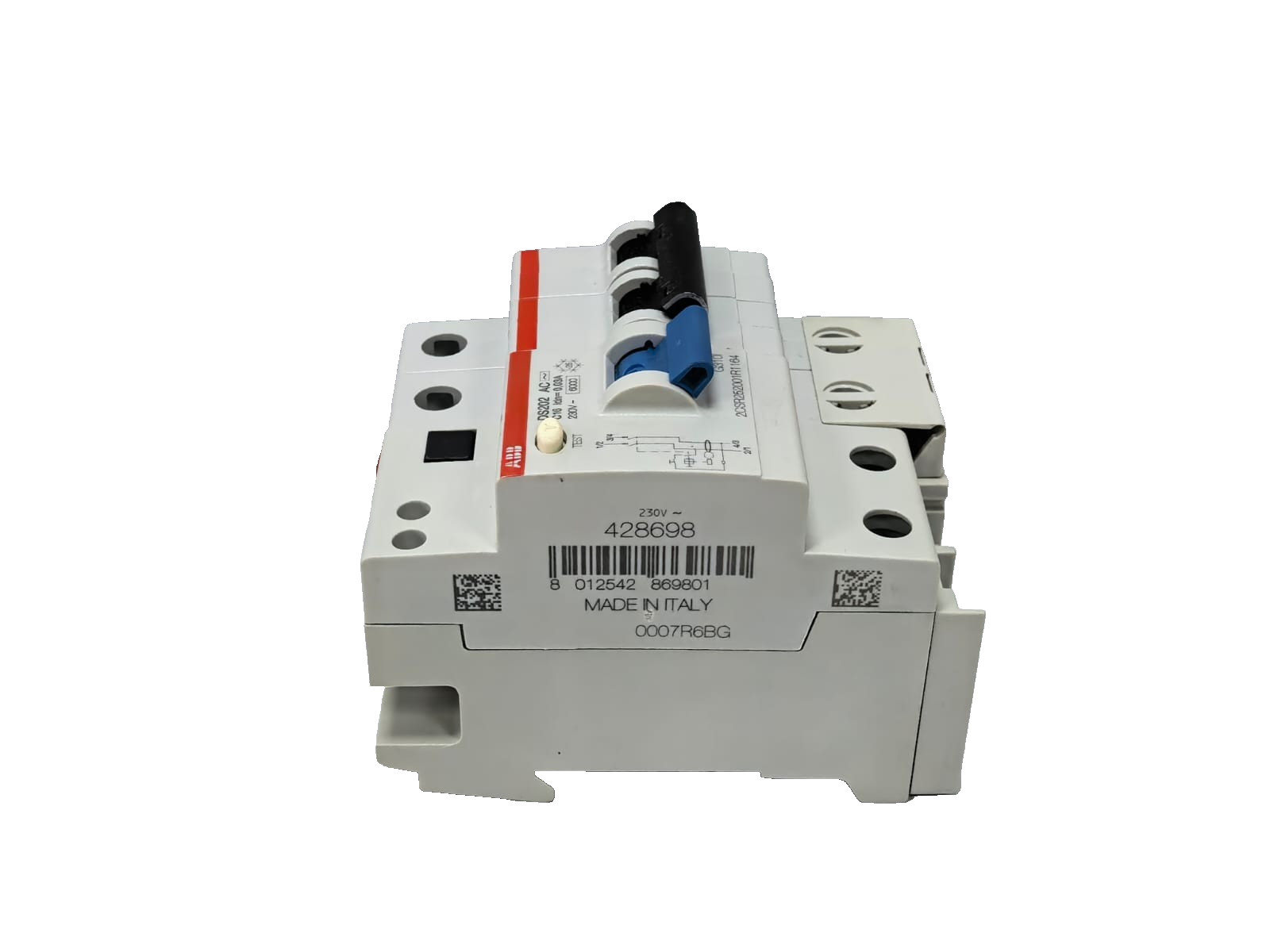 ABB 2CSR252001R1164 ABB 2CSR252001R1164 RESIDUAL CURRENT CIRCUIT BREAKER DS202 AC-C16/0,03 8