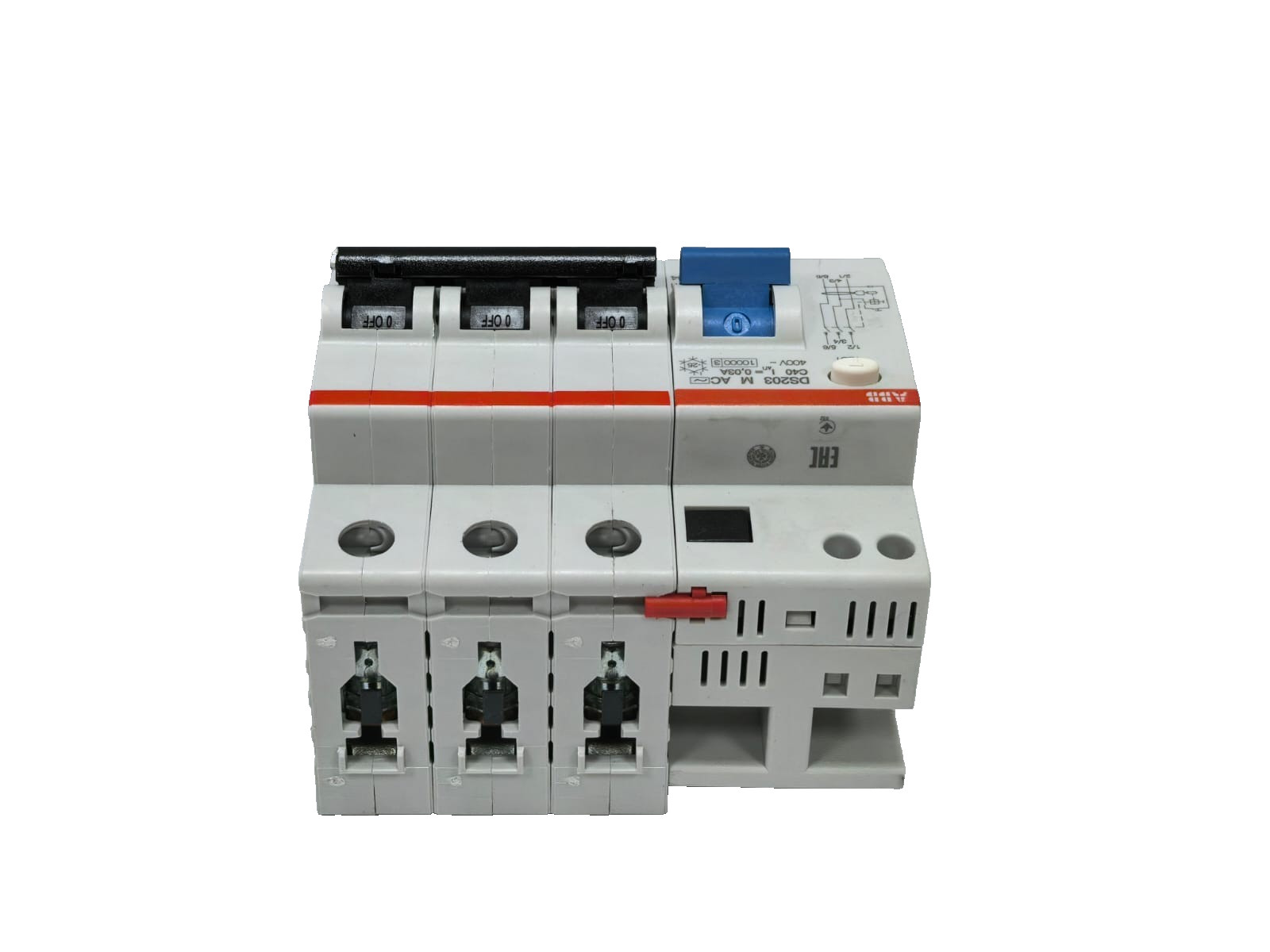 ABB 2CSR273001R1404 ABB 2CSR273001R1404 RESIDUAL CURRENT CIRCUIT BREAKER DS203 M AC-C40/0,03 8