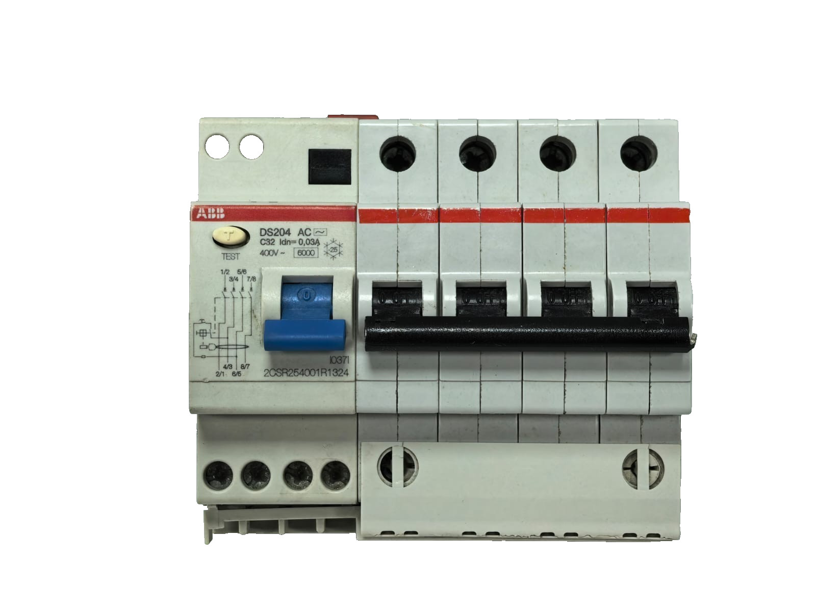 ABB 2CSR54001R1324 ABB 2CSR54001R1324 RESIDUAL CURRENT CIRCUIT BREAKERS DS204 AC-C32/0,03 2