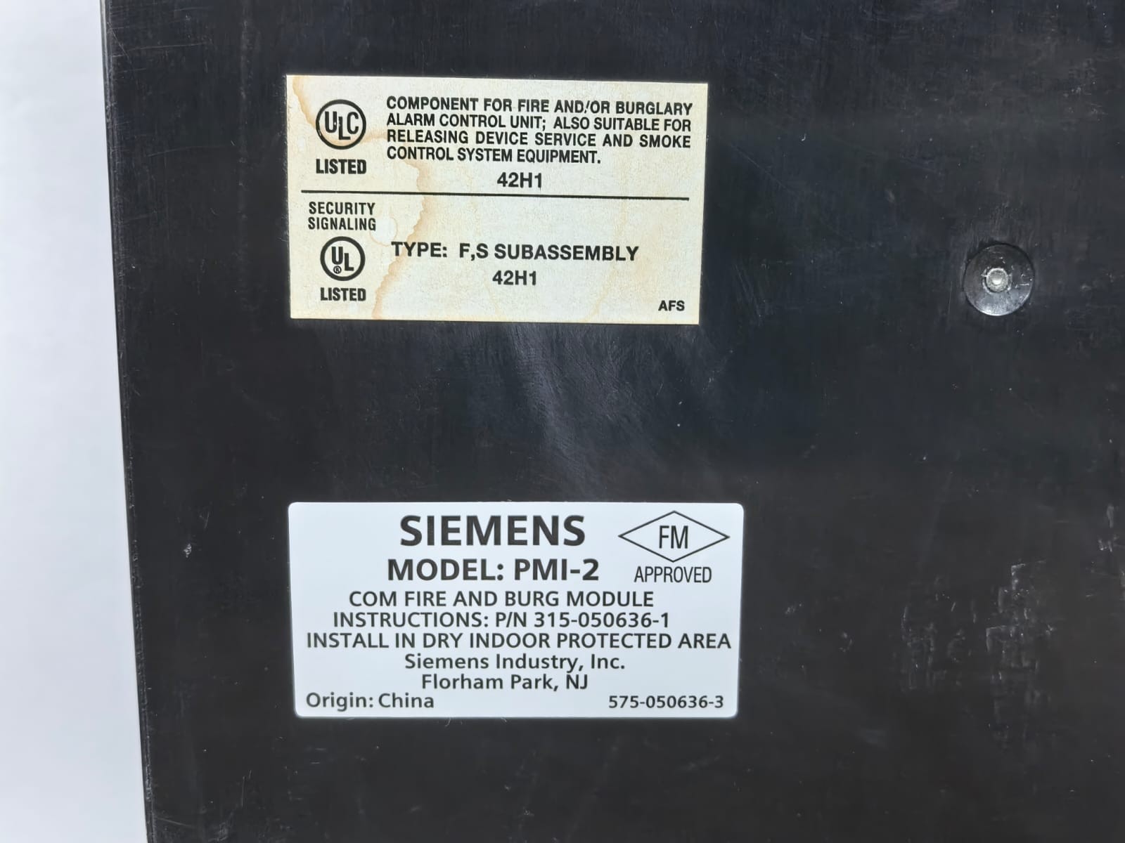 Siemens 575-050636-3 SIEMENS PMI-2 FIRE ALARM MODULE 575-050636-3 2