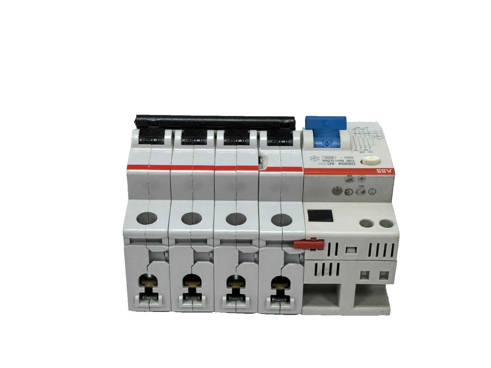 ABB 2CSR254001R1254 ABB 2CSR254001R1254 RESIDUAL CURRENT CIRCUIT BREAKERS DS204 AC-C25/0,03 6