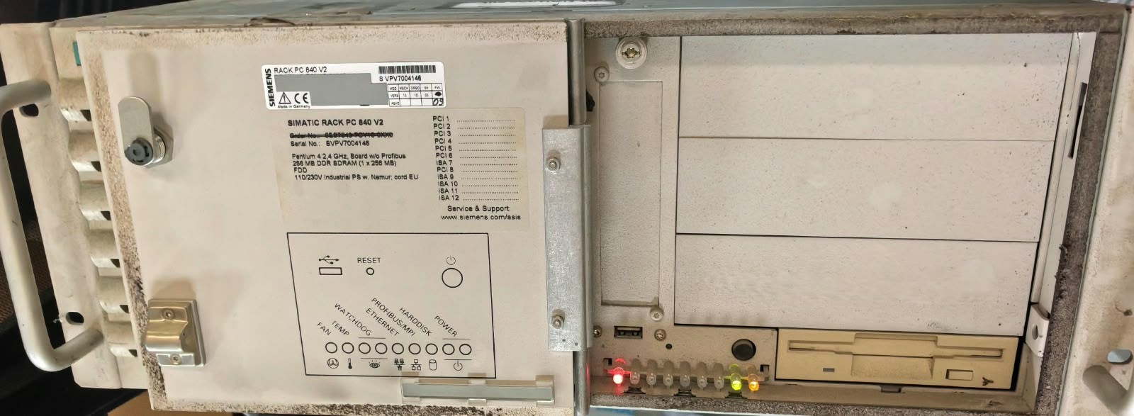 SIEMENS EAE PCR412RABV.I0090 SIEMENS EAE PCR412RABV.I0090 SIMATIC RACK-PC 840 V2 2