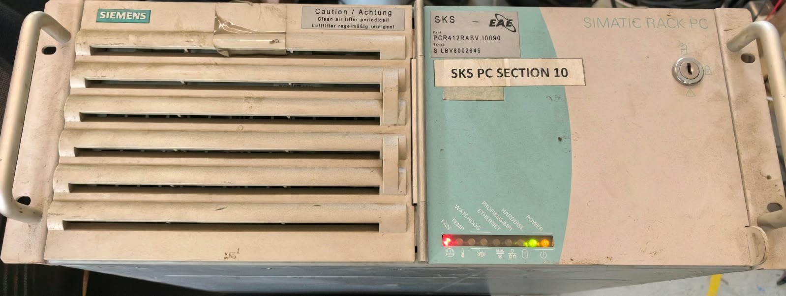 SIEMENS EAE PCR412RABV.I0090 SIEMENS EAE PCR412RABV.I0090 SIMATIC RACK-PC 840 V2 1