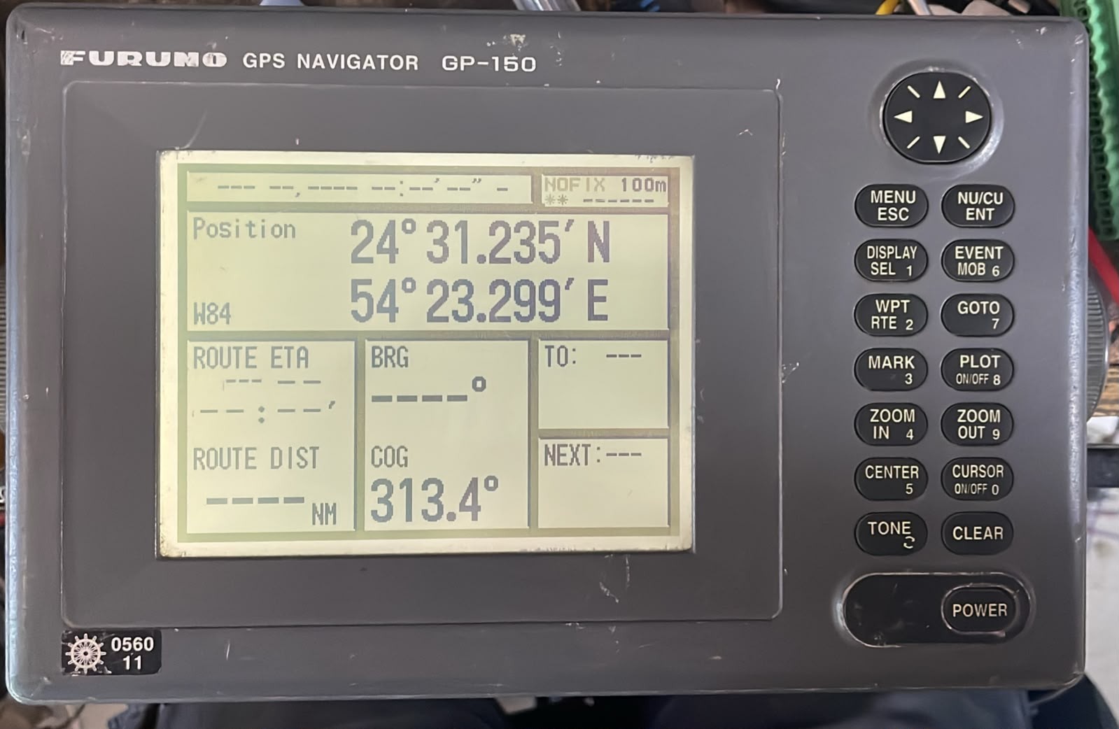 FURUNO GP-150 FURUNO GP-150 GPS NAVIGATOR DISPLAY UNIT 1