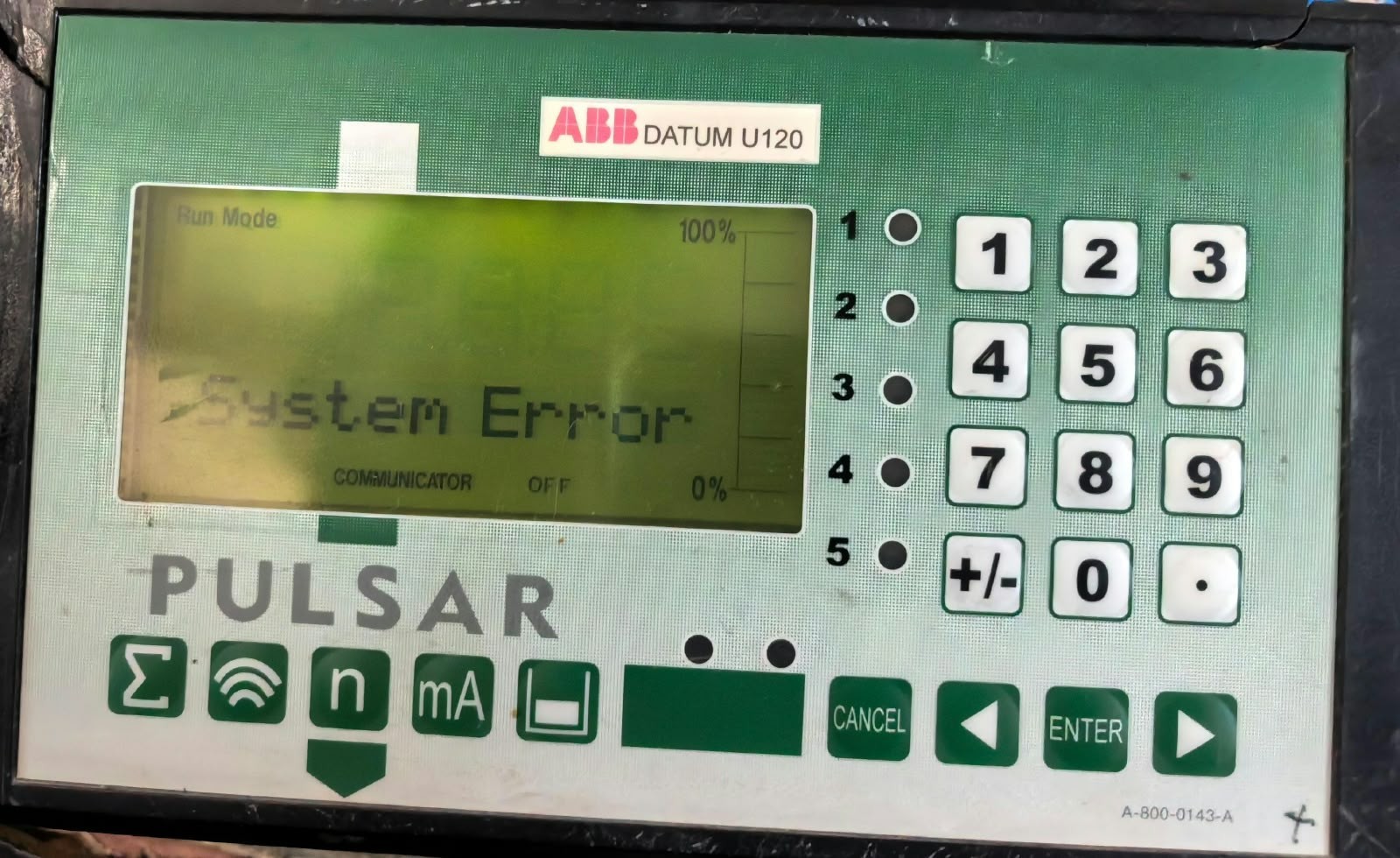 ABB PULSAR DATUM U120 ABB PULSAR DATUM U120 CONTROLLER 1