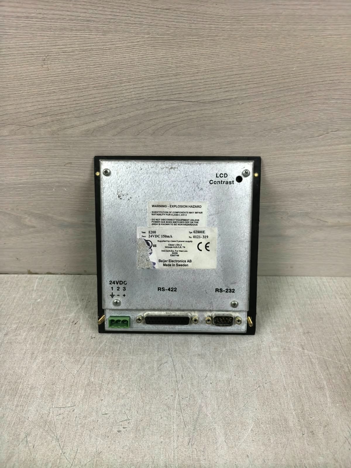 BEIJER ELECTRONICS E200 02800E BEIJER ELECTRONICS E200 02800E INDUSTRIAL HUMAN MACHINE INTERFACE 10