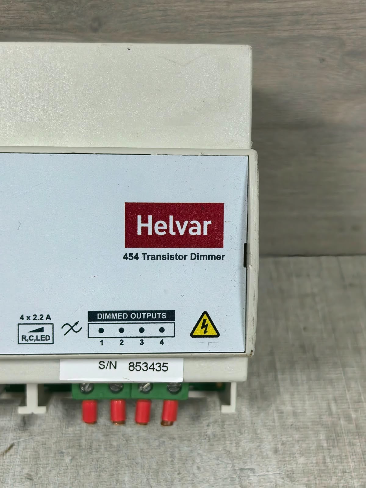 HELVAR 454 REV 3 S/W V1.60 HELVAR 454 TRANSISTOR DIMMER REV 3 S/W V1.60 85-264VAC 4