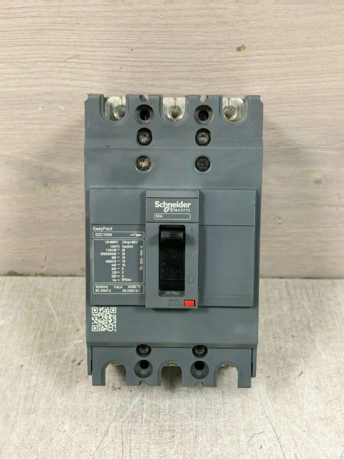 Schneider Electric EZC100N SCHNEIDER ELECTRIC EASYPACT EZC100N CIRCUIT BREAKER 50A 1