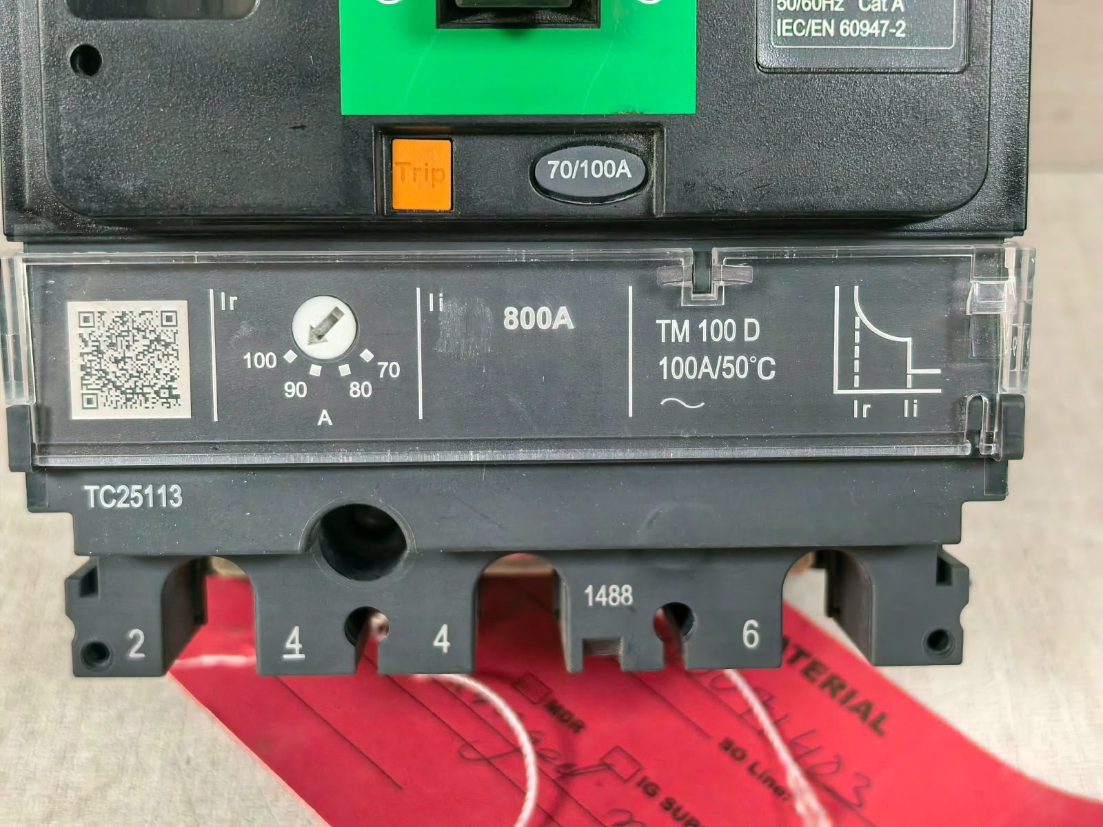 Schneider Electric NSX100F/ NSX100-160-250F/N/H/NA SCHNEIDER ELECTRIC NSX100F/ NSX100-160-250F/N/H/NA CIRCUIT BREAKER 800V 5