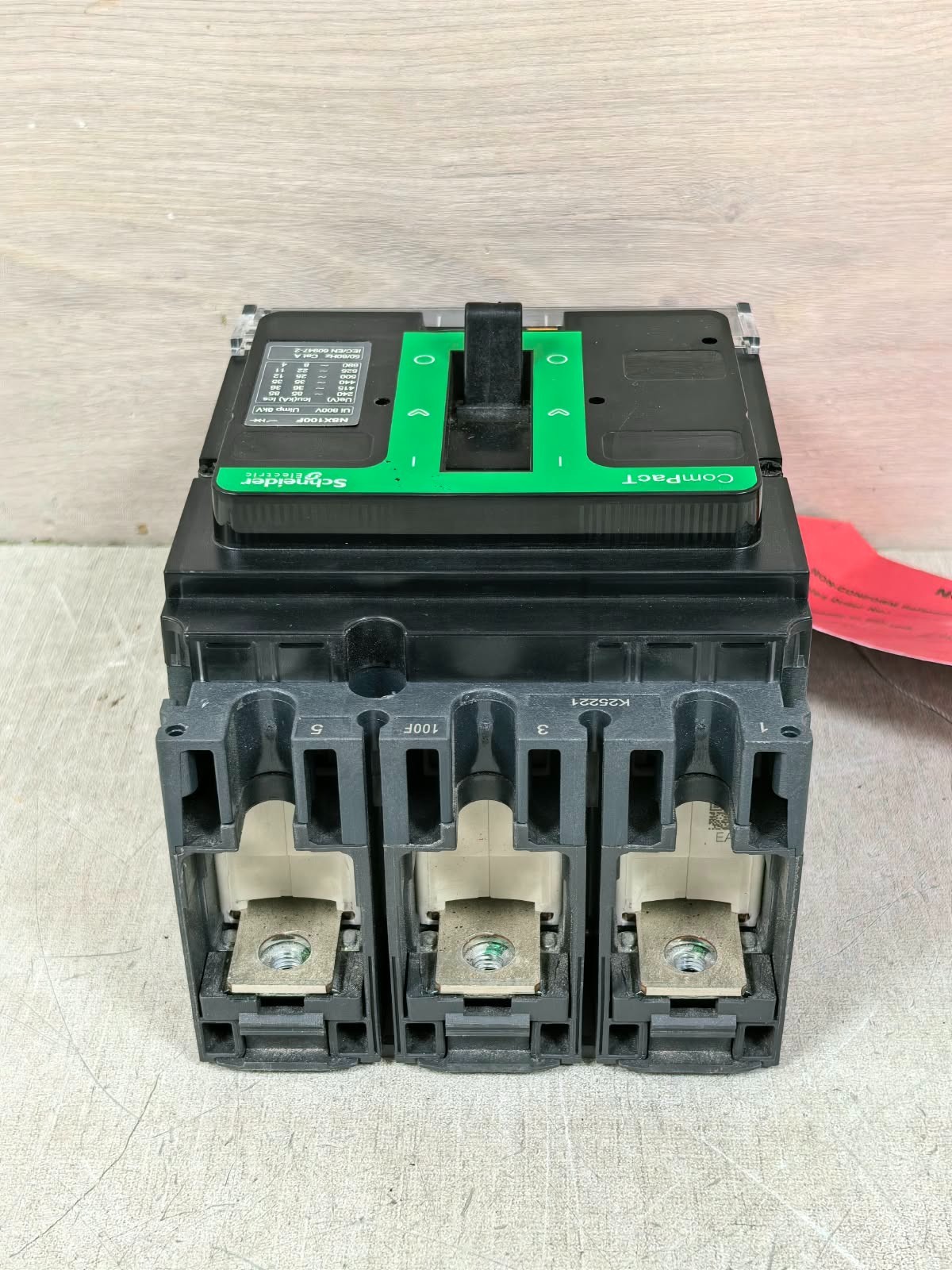 Schneider Electric NSX100F/ NSX100-160-250F/N/H/NA SCHNEIDER ELECTRIC NSX100F/ NSX100-160-250F/N/H/NA CIRCUIT BREAKER 800V 10