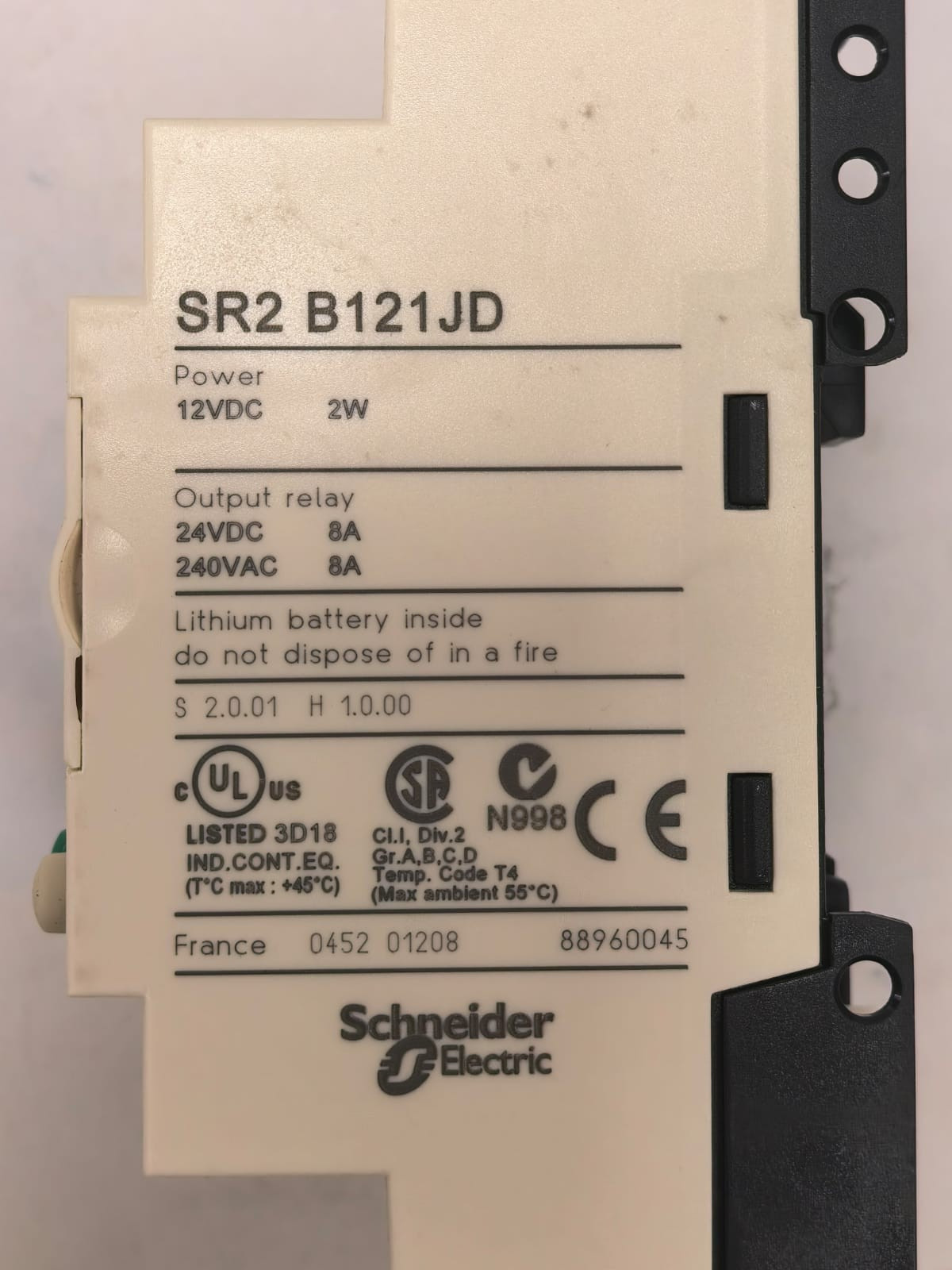 Telemecanique SR2 B121JD TELEMECANIQUE SR2 B121JD COMPACT SMART RELAY 4