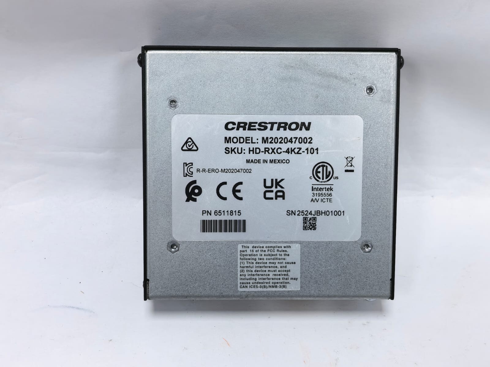Crestron HD-RXC-4KZ-101 CRESTRON HD-RXC-4KZ-101 DM LITE RECEIVER M202047002 4