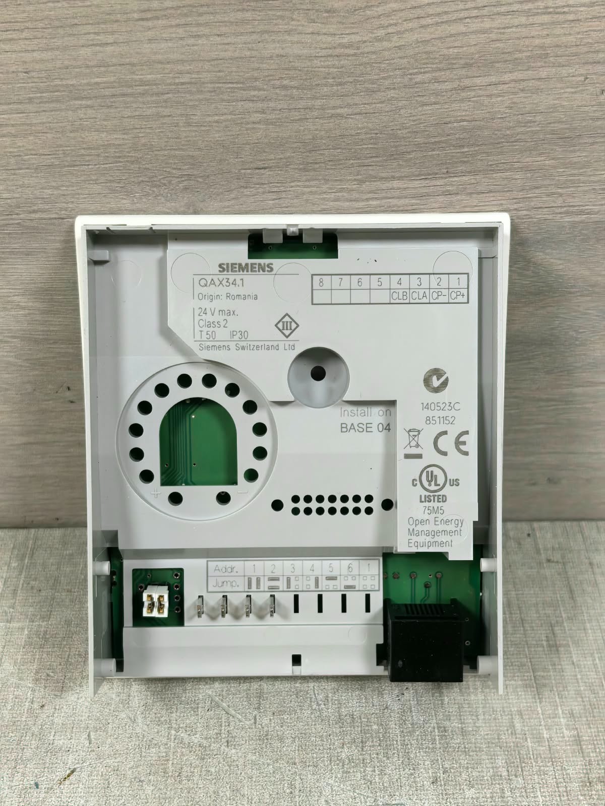 Siemens QAX34.1 SIEMENS QAX34.1 ROOM UNIT SENSOR 24V 6