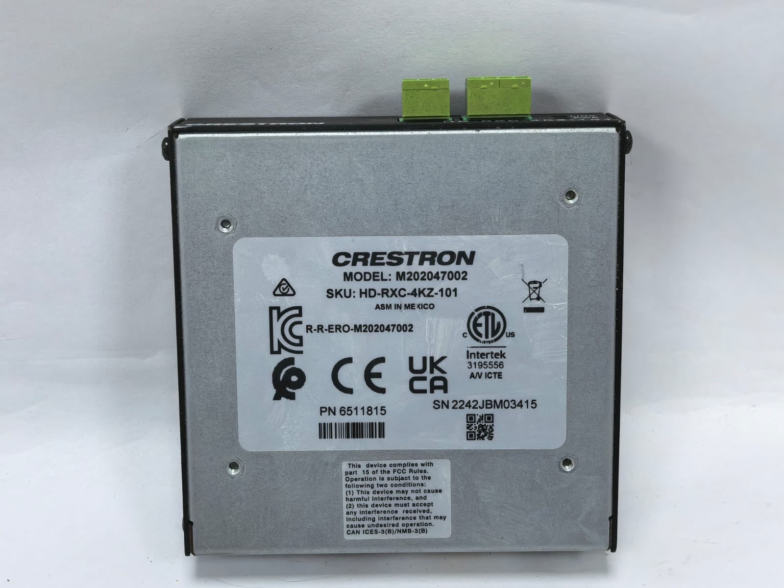 Crestron HD-RXC-4KZ-101 CRESTRON HD-RXC-4KZ-101 DM LITE RECEIVER M202047002/6511815 3
