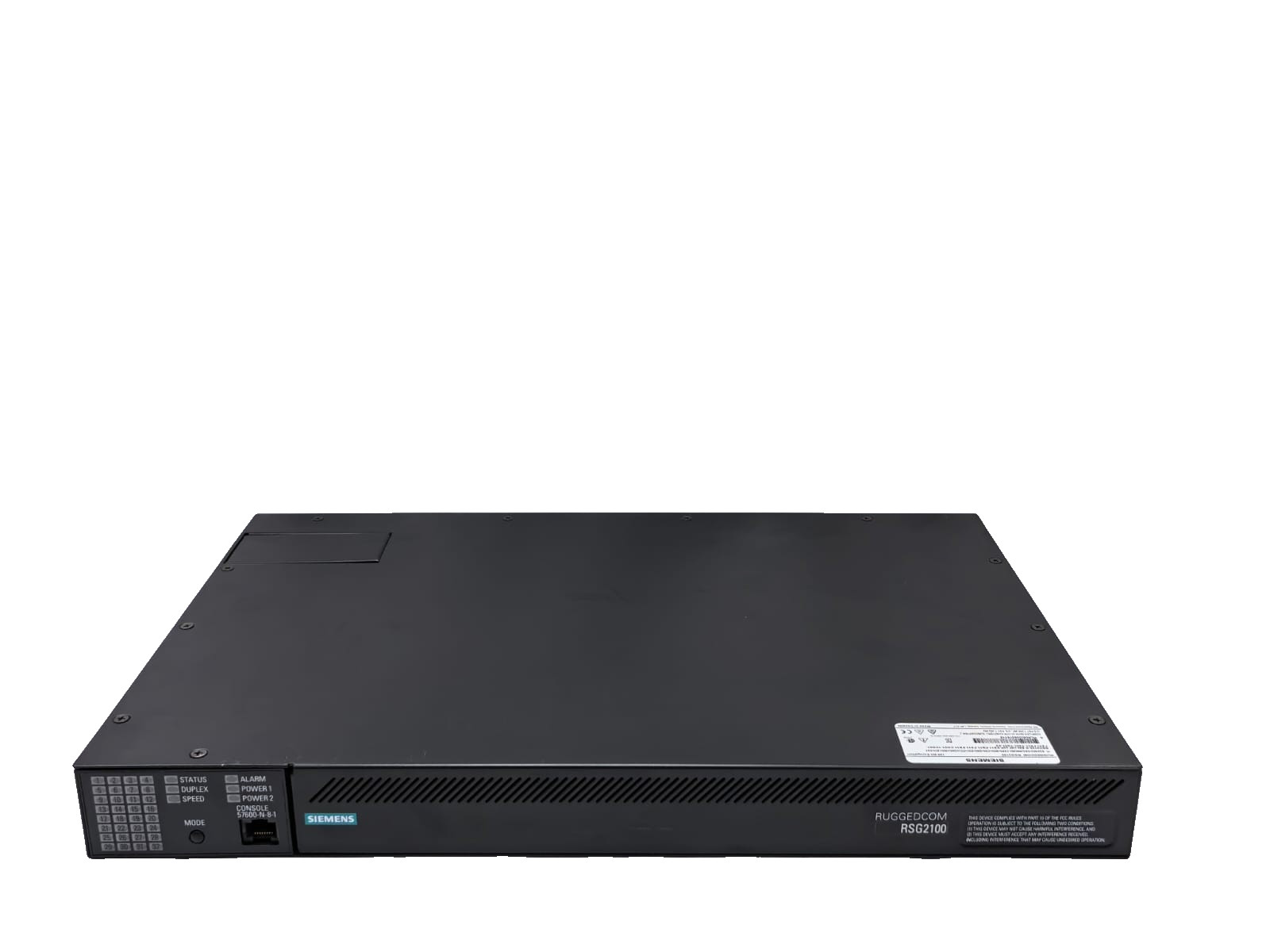 Siemens RSG2100-R-RM-HIP-HIP-FX11-FX11-FX11-CG01-1CG01-FX11-FX11-TX01-TX0 SIEMENS RUGGEDCOM RSG2100 128 BIT ENCRYPTION ETHERNET SWITCH 2