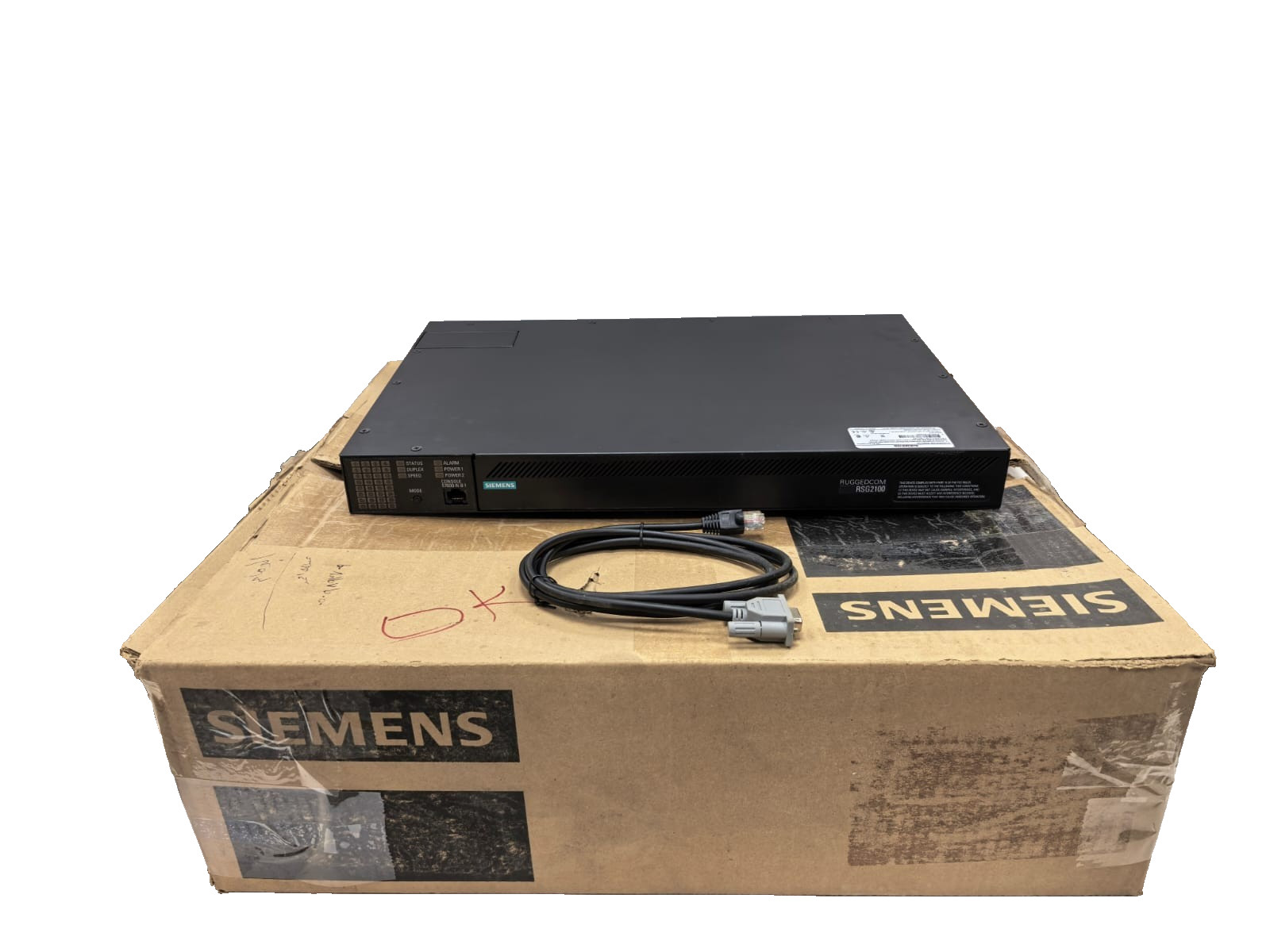 Siemens RSG2100-R-RM-HIP-HIP-FX11-FX11-FX11-CG01-1CG01-FX11-FX11-TX01-TX0 SIEMENS RUGGEDCOM RSG2100 128 BIT ENCRYPTION ETHERNET SWITCH 1
