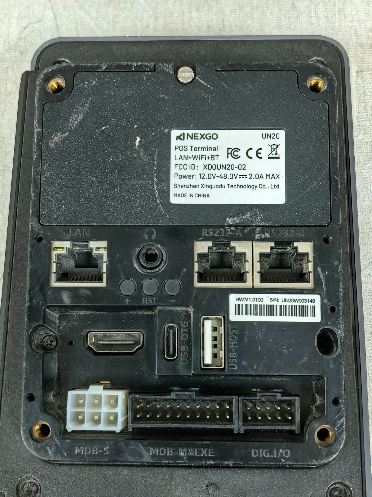 NEXGO UN20 NEXGO UN20 LAN+WIFI+BT POS TERMINAL 8