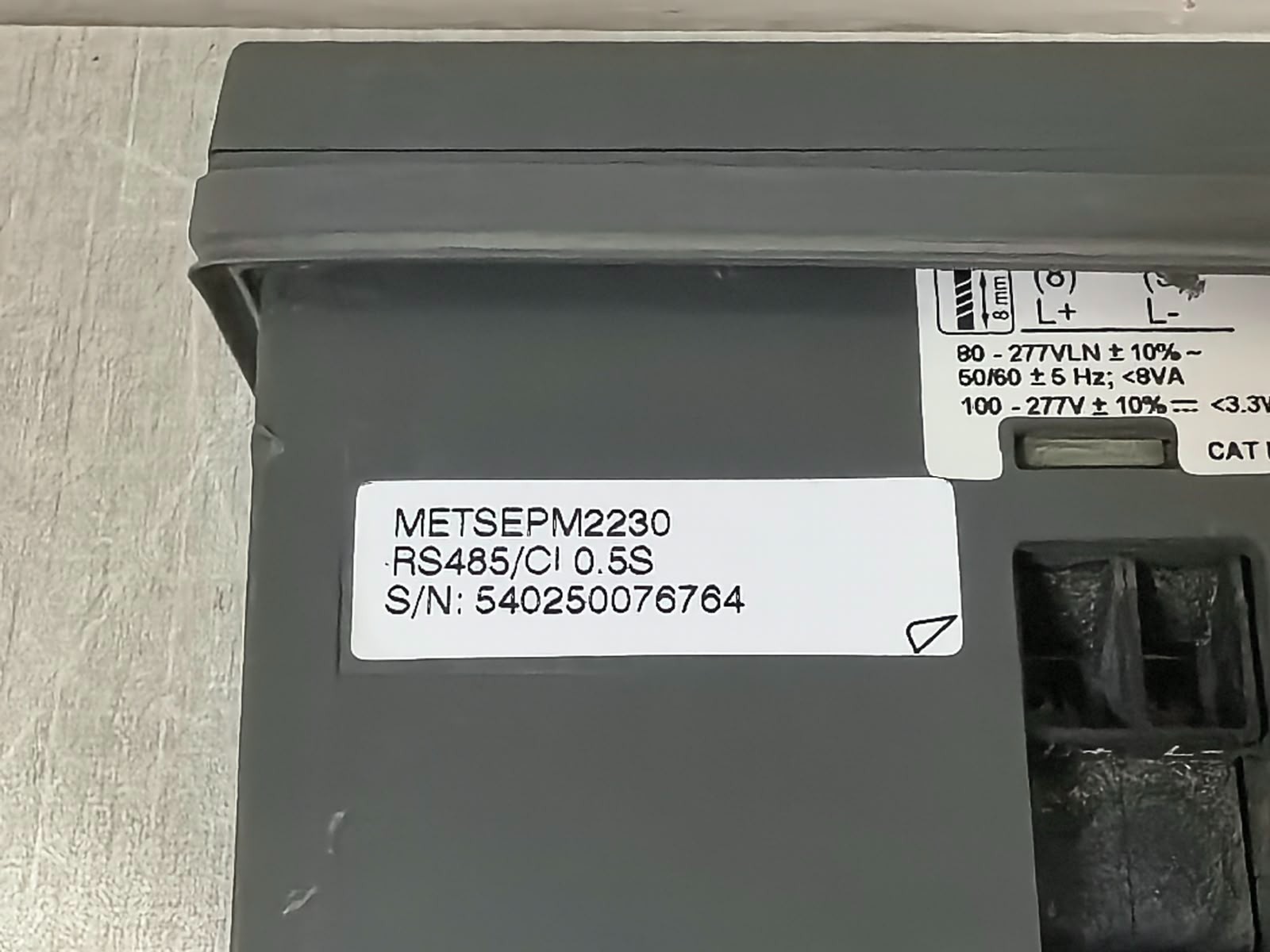 Schneider Electric METSEPM2230 F/W:V01.21 HW:B1 SCHNEIDER ELECTRIC EASYLOGIC PM2200/ METSEPM2230 F/W:V01.21 HW:B1 POWER METER 10