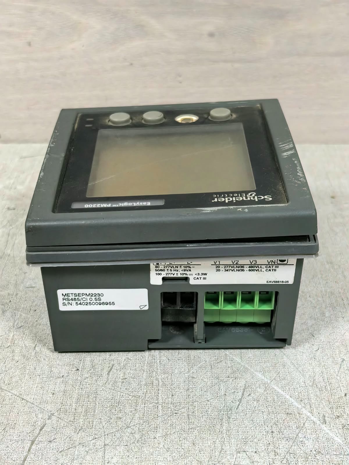 Schneider Electric METSEPM2230 F/W:V01.30 HW:B1 SCHNEIDER ELECTRIC EASYLOGIC PM2200/ METSEPM2230 F/W:V01.30 HW:B1 POWER METER 6