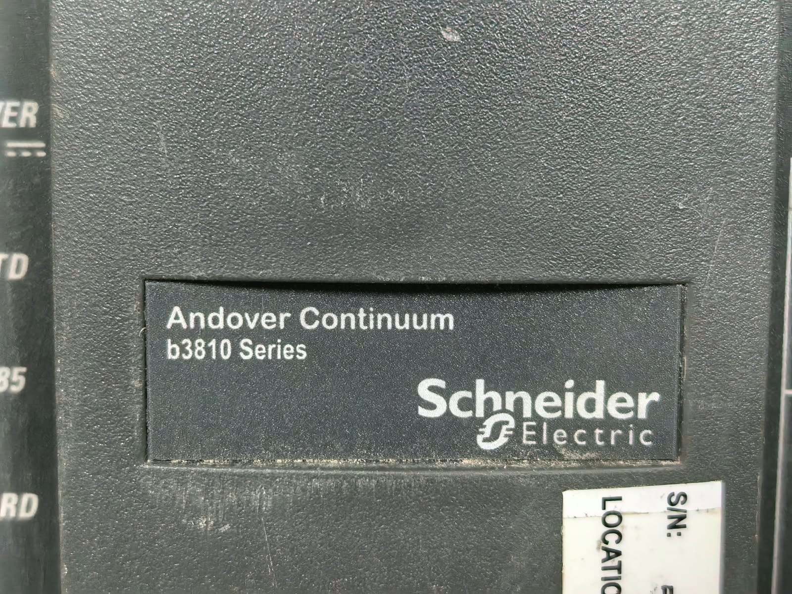 Schneider Electric B3810 SCHNEIDER ELECTRIC B3810 ANDOVER CONTINUUM B3810 SERIES 24VAC 3
