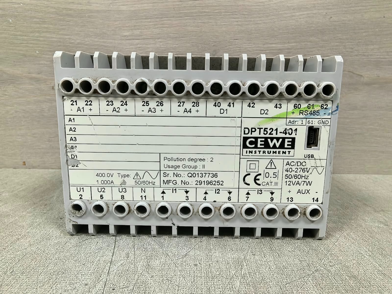 CEWE INSTRUMENT DPT521-401 CEWE INSTRUMENT DPT521-401 TRANSDUCER 40-276V 1