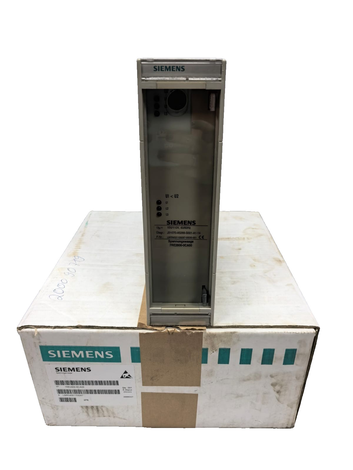 Siemens 7RE2800-0CA00 SIEMENS 7RE2800-0CA00 SIPROTEC VOLTAGE BALANCE RELAY 1