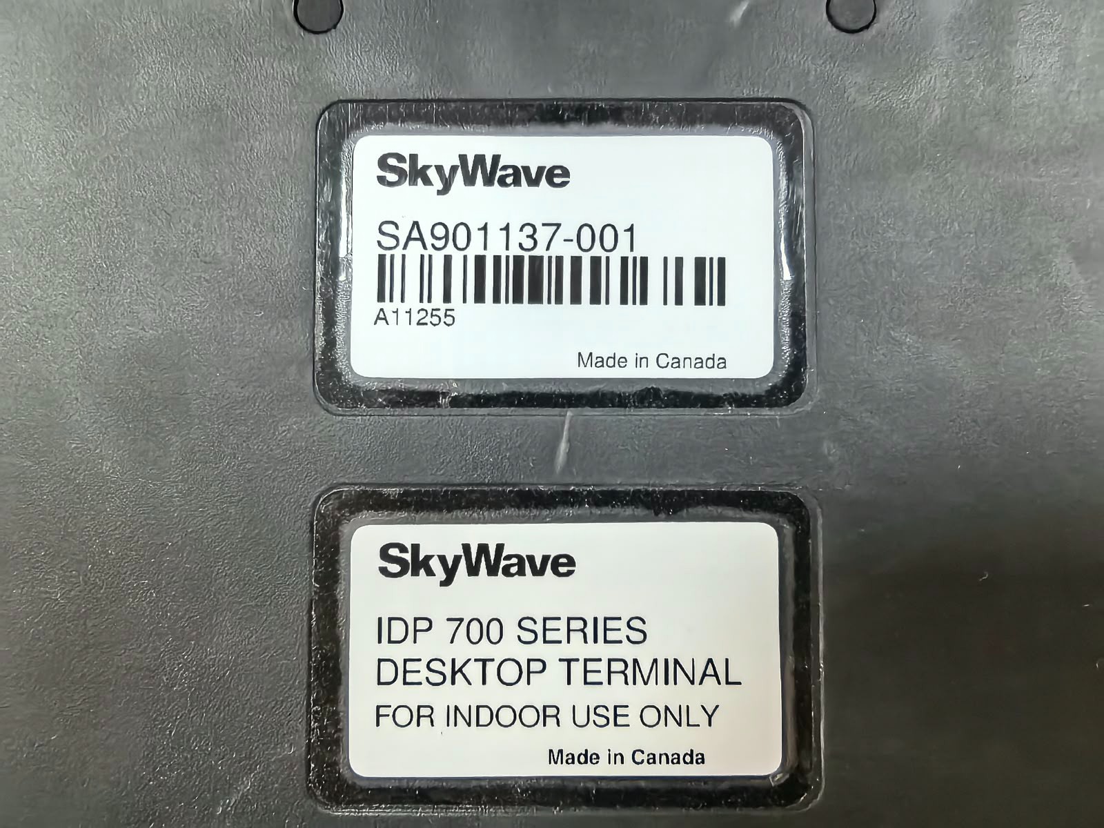 SKYWAVE IDP 700 SKYWAVE IDP 700 SERIES DESKTOP TERMINAL 5
