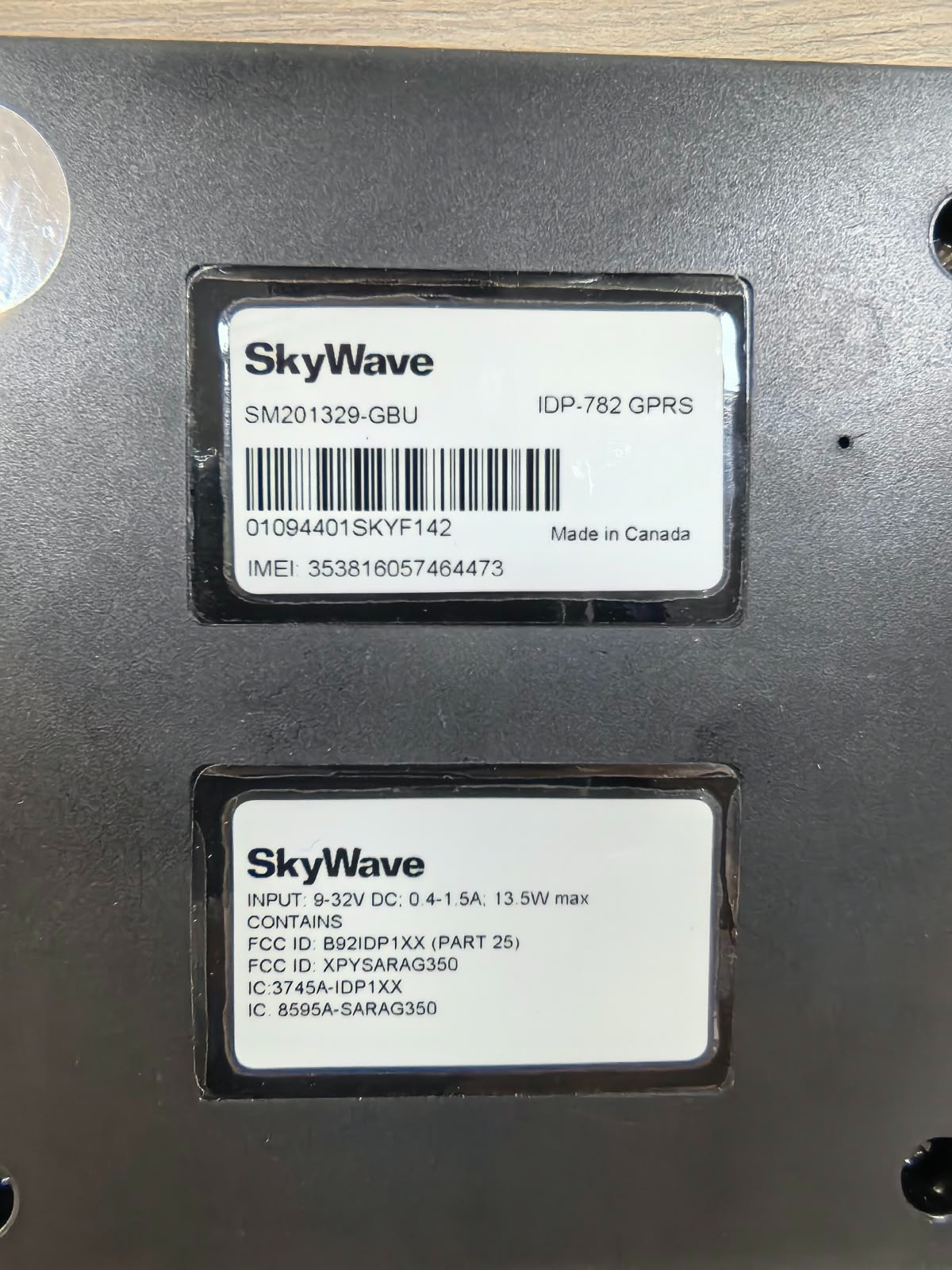 SKYWAVE IDP 700 SKYWAVE IDP-782 GPRS 9