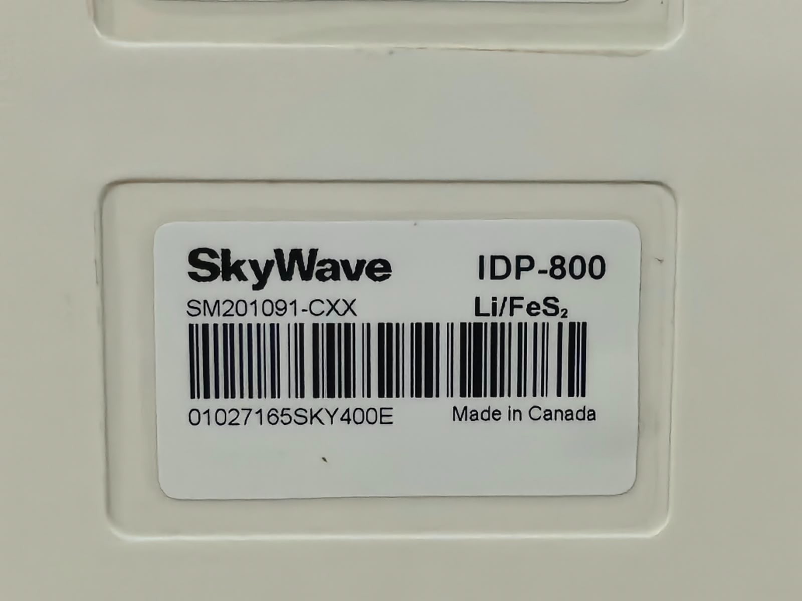SKYWAVE IDP-800 SKYWAVE IDP-800 LI/FES TERMINAL SERIES 6