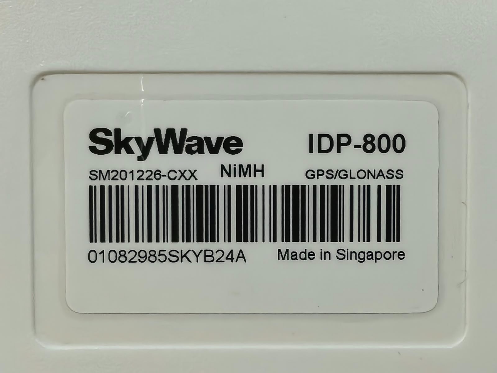 SKYWAVE IDP-800 SKYWAVE IDP-800 NIMH GPS/GLONASS 9